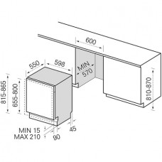 Masina de spalat vase incorporabila Master Kitchen MKDW FI607314-EHPD 14 seturi